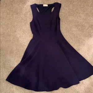 Blue skater dress
